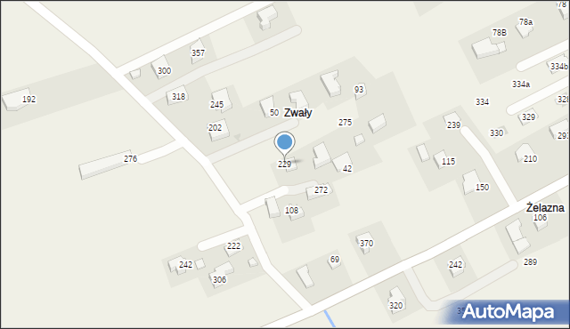 Łazany, Łazany, 229, mapa Łazany