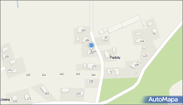 Łazany, Łazany, 232, mapa Łazany