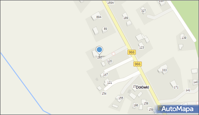 Łazany, Łazany, 280, mapa Łazany