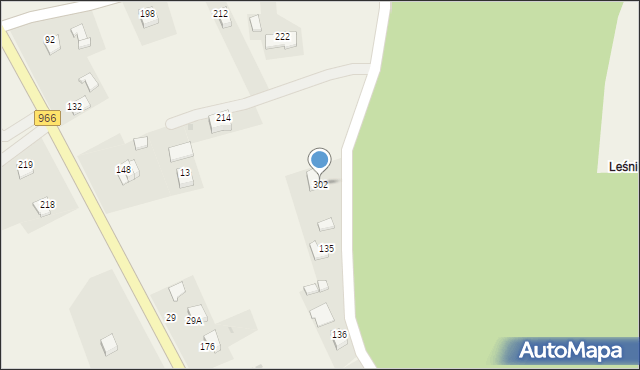 Łazany, Łazany, 302, mapa Łazany