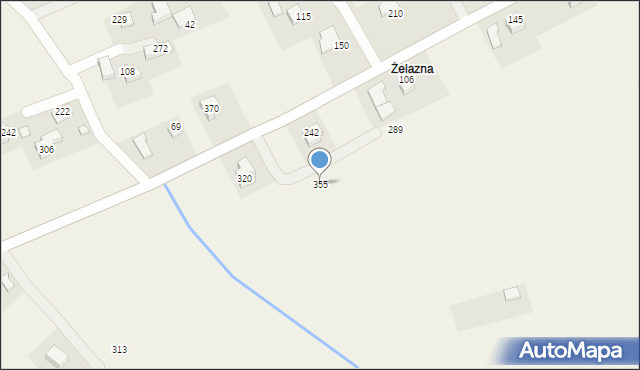 Łazany, Łazany, 355, mapa Łazany