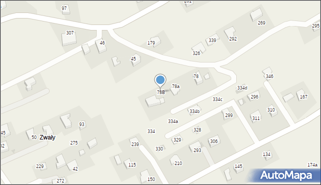 Łazany, Łazany, 78B, mapa Łazany