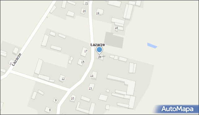 Łazarze, Łazarze, 16, mapa Łazarze