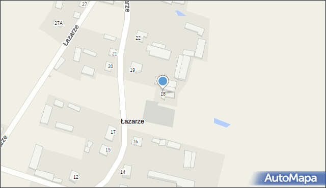 Łazarze, Łazarze, 18, mapa Łazarze