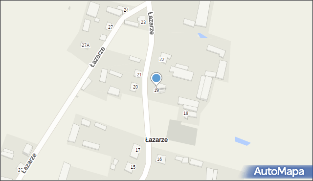 Łazarze, Łazarze, 19, mapa Łazarze