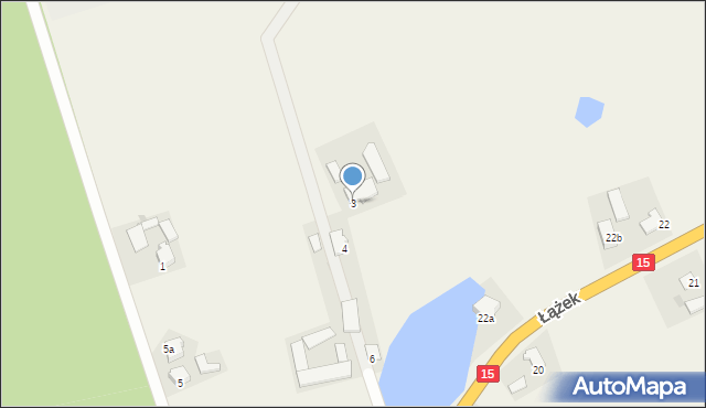 Łążek, Łążek, 3, mapa Łążek
