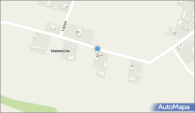 Łążek, Łążek, 46, mapa Łążek