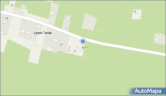 Łążek, Łążek, 5D, mapa Łążek