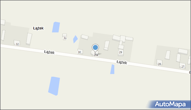 Łążek, Łążek, 29a, mapa Łążek
