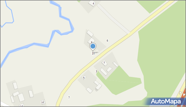Łążek Ordynacki, Łążek Ordynacki, 10, mapa Łążek Ordynacki