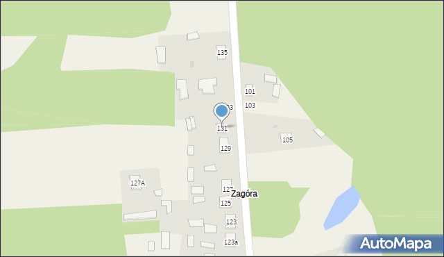 Łążek Ordynacki, Łążek Ordynacki, 131, mapa Łążek Ordynacki