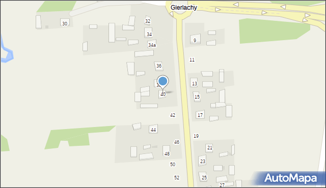 Łążek Ordynacki, Łążek Ordynacki, 40, mapa Łążek Ordynacki