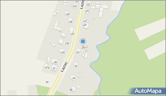 Łaziec, Łaziec, 131, mapa Łaziec