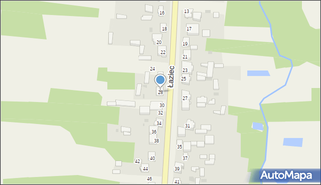 Łaziec, Łaziec, 28, mapa Łaziec