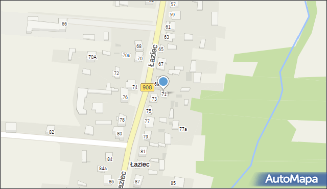 Łaziec, Łaziec, 71, mapa Łaziec