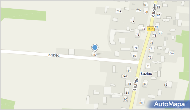 Łaziec, Łaziec, 82, mapa Łaziec