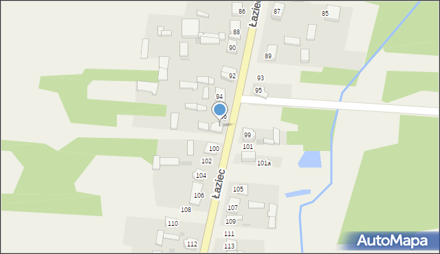 Łaziec, Łaziec, 98, mapa Łaziec
