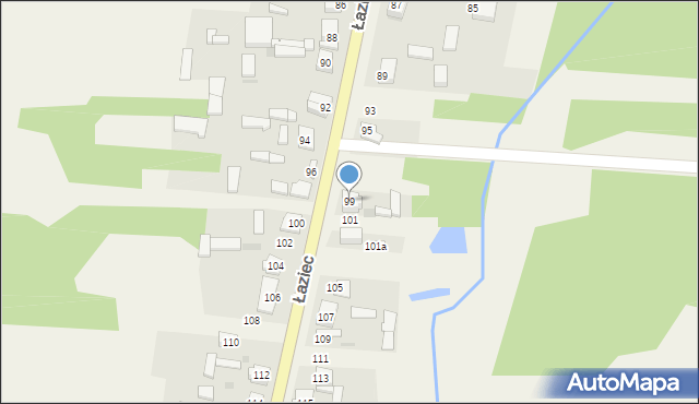 Łaziec, Łaziec, 99, mapa Łaziec