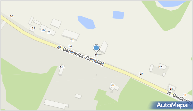 Łazieniec, Łazieniec, 22, mapa Łazieniec