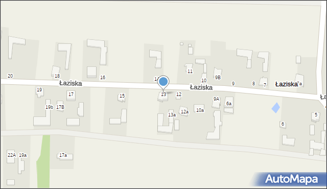 Łaziska, Łaziska, 13, mapa Łaziska