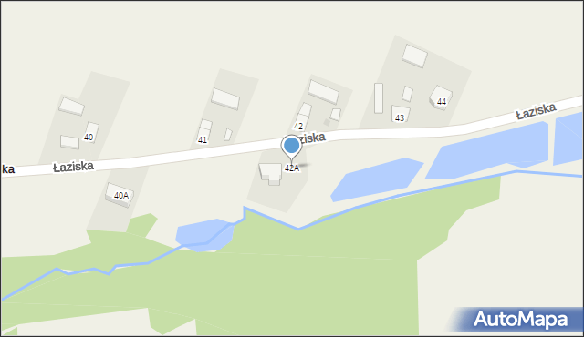Łaziska, Łaziska, 42A, mapa Łaziska