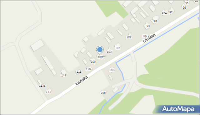 Łaziska, Łaziska, 108, mapa Łaziska