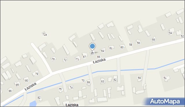 Łaziska, Łaziska, 65, mapa Łaziska