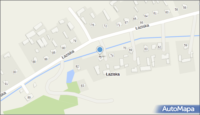 Łaziska, Łaziska, 75, mapa Łaziska