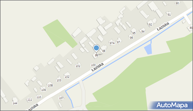 Łaziska, Łaziska, 99, mapa Łaziska