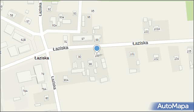 Łaziska, Łaziska, 100, mapa Łaziska