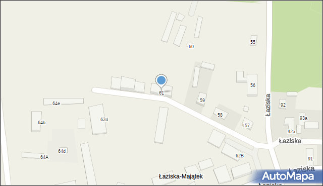 Łaziska, Łaziska, 61, mapa Łaziska