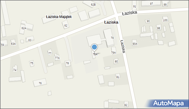 Łaziska, Łaziska, 78A, mapa Łaziska