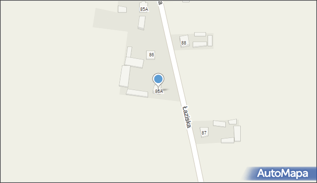 Łaziska, Łaziska, 86A, mapa Łaziska