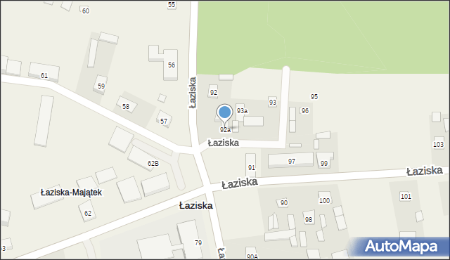 Łaziska, Łaziska, 92a, mapa Łaziska