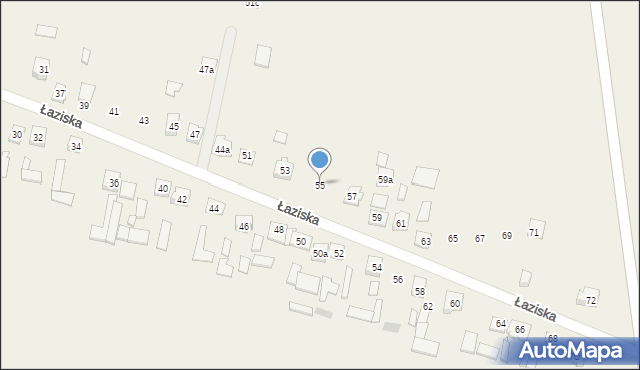 Łaziska, Łaziska, 55, mapa Łaziska