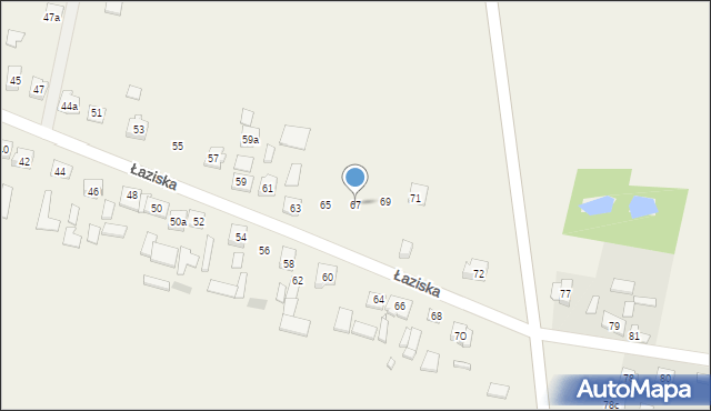 Łaziska, Łaziska, 67, mapa Łaziska