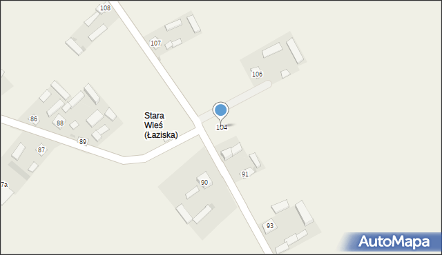 Łaziska, Łaziska, 104, mapa Łaziska