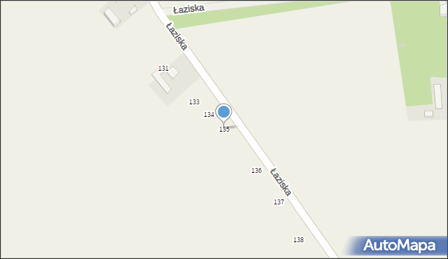 Łaziska, Łaziska, 135, mapa Łaziska