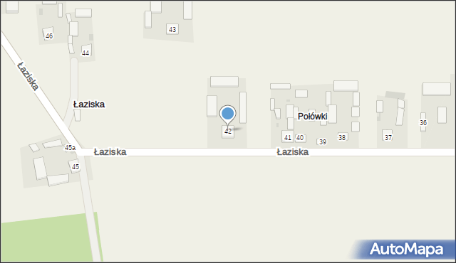 Łaziska, Łaziska, 42, mapa Łaziska