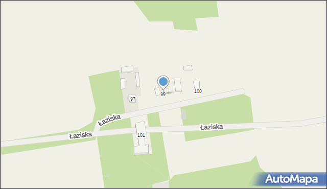 Łaziska, Łaziska, 99, mapa Łaziska