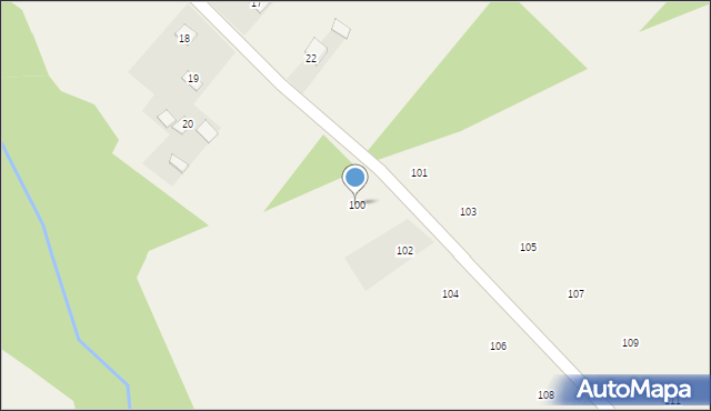 Łaziska, Łaziska, 100, mapa Łaziska