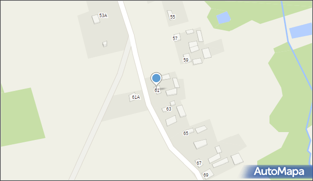 Łaziska, Łaziska, 61, mapa Łaziska