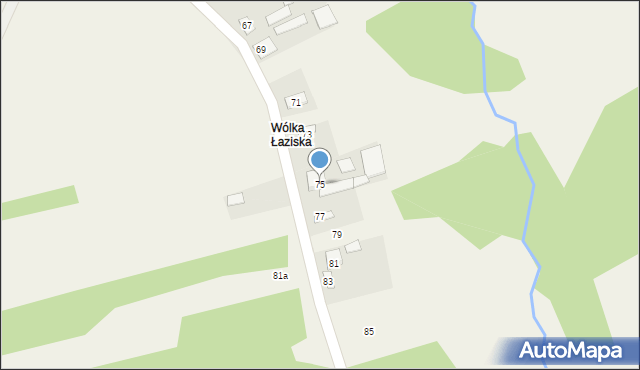 Łaziska, Łaziska, 75, mapa Łaziska