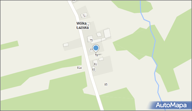 Łaziska, Łaziska, 79, mapa Łaziska