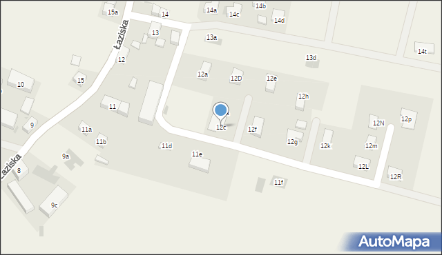 Łaziska, Łaziska, 12c, mapa Łaziska