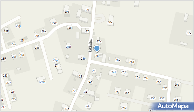 Łaziska, Łaziska, 26, mapa Łaziska
