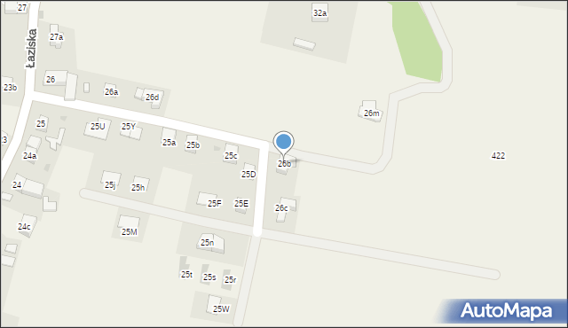 Łaziska, Łaziska, 26b, mapa Łaziska