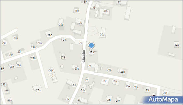 Łaziska, Łaziska, 27a, mapa Łaziska
