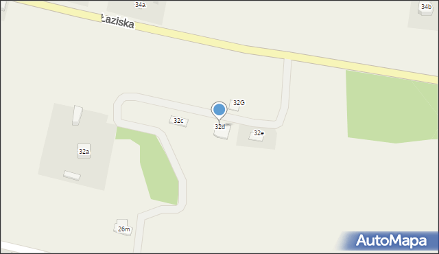 Łaziska, Łaziska, 32d, mapa Łaziska