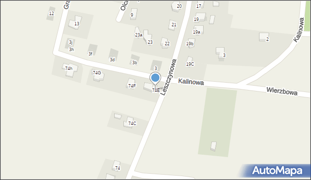 Łaziska, Łaziska, 74E, mapa Łaziska